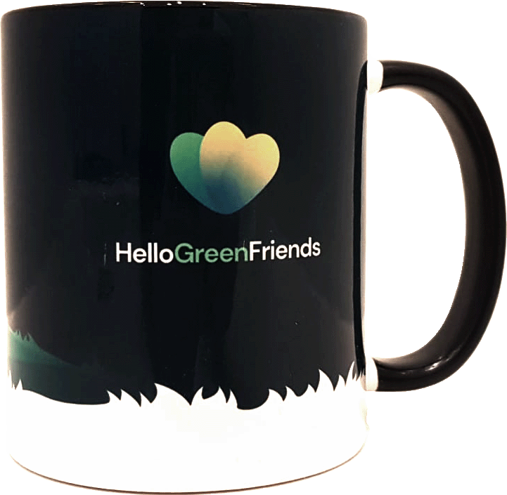 Hello Green Friends Tasse